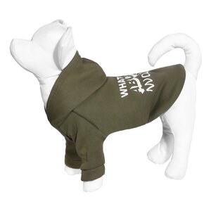 Yami-Yami одежда толстовка с капюшоном для собаки, хаки (S)