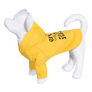 Yami-Yami одежда толстовка с капюшоном для собаки, жёлтая (90 г)