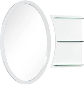 Зеркало Aquanet Опера L/R 70 белый с полкой LED