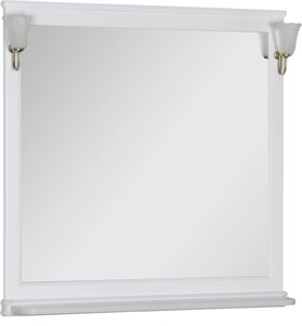 Зеркало Aquanet Валенса 110 белое (без светильников)