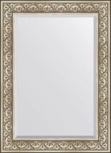 Зеркало Evoform Exclusive BY 3476 80x110 см барокко серебро
