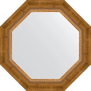 Зеркало Evoform Octagon BY 3673 53х53 см, состаренная бронза с плетением