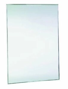 Зеркало Nofer 08052. S 60х80 антивандальное, с рамкой из нержавеющей стали