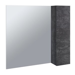 Зеркало-шкаф Emmy Стоун 80 правый, серый бетон