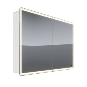 Зеркало-шкаф Lemark Element 120х80 см с подсветкой и розеткой, белый