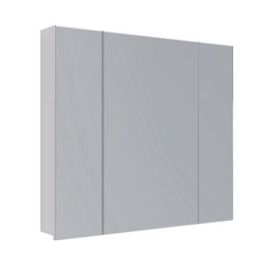 Зеркало-шкаф Lemark Universal 90х80 см белый глянец