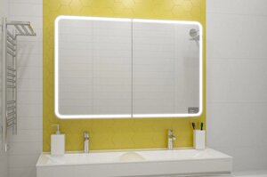 Зеркало-шкаф Misty Авеню 1200x800 LED с датчиком движения и розеткой