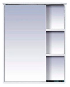 Зеркало-шкаф Misty Венера 55 L белое с подсветкой
