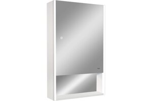 Зеркало-шкаф Reflection Box 50х80 с подсветкой и сенсором, белое