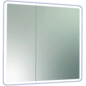 Зеркало-шкаф Reflection Chill LED 80х80 с подсветкой, инфракрасный выключатель