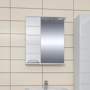 Зеркало-шкаф СанТа Родос 60 со светом левое