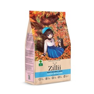 Zillii сухой корм для взрослых собак мелких пород Индейка с Ягнёнком (15 кг)