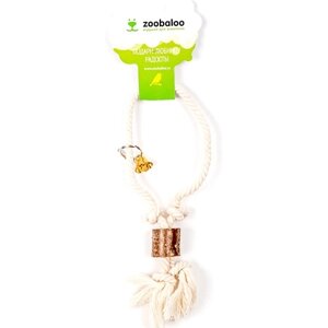 Zoobaloo игрушка для птиц кольцо с боченками, х/б, 23 см (350 г)