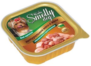 Зоогурман консервы для щенков "Smolly dog" телятина с цыпленком (100 г)