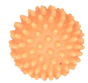 Зооник игрушка для собак "Мяч массажный" винил, оранжевый (40 г)