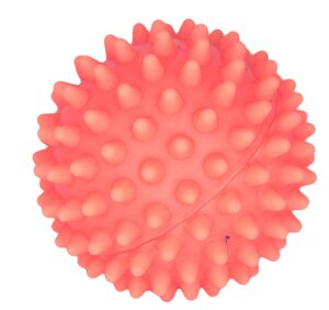 Зооник игрушка для собак "Мяч массажный" винил, розовый (40 г)