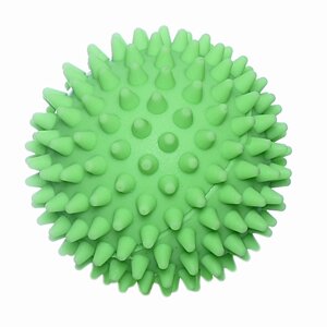 Зооник игрушка для собак "Мяч массажный", винил, зеленый (70 г)