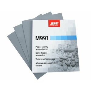 40MW0360 Бумага шлифовальная водостойкая APP M991 лист, 230мм x 280мм, P0360, 10шт.