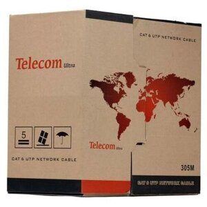 421919 Сетевой кабель Telecom Ultra UTP cat. 6 4 пары 305m TU634057