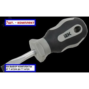 7шт. Отвертка SL6,5х38 Т2 ARMA2L 5 / IEK; арт. A2L5-SC10-T2-SL-65-038; оригинал /комплект 7шт