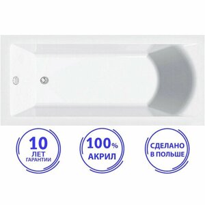 Акриловая ванна C-Bath Selena 160x70 CBQ007002 без гидромассажа