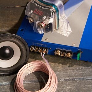 Акустический кабель REXANT "Blue Line" для подключения звуковых систем с 2 многожильными проводниками ССА сечением 1 мм2, 5 м