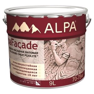 Alpa Facade матовая белый 9 л 9 кг