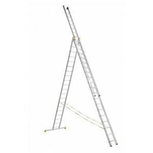Алюминиевая профессиональная трехсекционная лестница Алюмет P3 9320