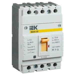 Автоматический выключатель IEK ВА 44-33 (TM) 15kA 125 А