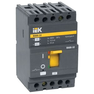 Автоматический выключатель ВА88-32 3Р 16А 25кА | код. SVA10-3-0016 | IEK (7шт. в упак.)