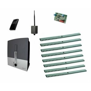 Автоматика для откатных ворот CAME BXL04AGS KIT-KR8-T1-BT, комплект: привод, радиоприемник, пульт, 8 реек, Bluetooth-модуль