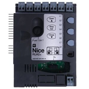 Блок управления приводом откатных ворот NICE RUA2/A используется в RUN2500IR01/A