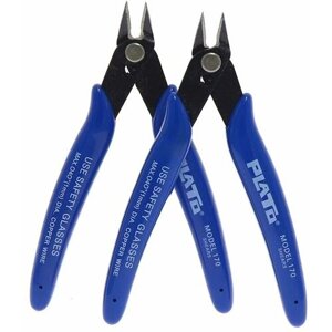 Бокорезы PCAFC Plato 170 / кусачки с прорезиненными ручками для проволоки, провода до 1 мм / 2 штуки