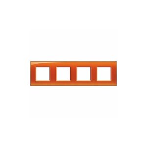 BTicino Living Light Оранжевый Рамка прямоугольная, 2+2+2+2 поста LNA4802M4OD