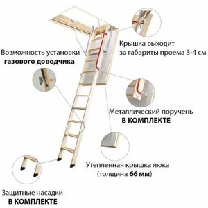 Чердачная лестница Fakro LTK Thermo 600*1200*3300 (60*120 см)