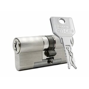 Цилиндр EVVA 3KS ключ-ключ (размер 61х61 мм) - Никель (3 ключа)