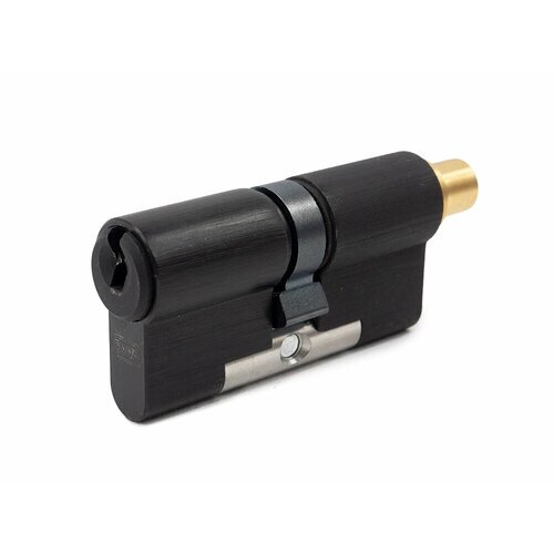 Цилиндр EVVA ICS ключ-вертушка (размер 81х31 мм) - Черный (5 ключей)