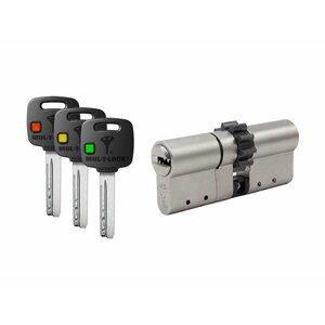 Цилиндр Mul-t-Lock MTL300 Светофор ключ-ключ (размер 65х50 мм) - Никель, Шестеренка