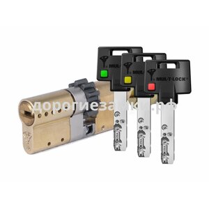 Цилиндр Mul-t-Lock MTL600 Светофор ключ-вертушка (размер 31х40 мм) - Латунь, Шестеренка