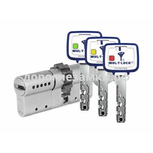 Цилиндр Mul-t-Lock MTL800 Светофор ключ-вертушка (размер 31х35 мм) - Никель, Шестеренка