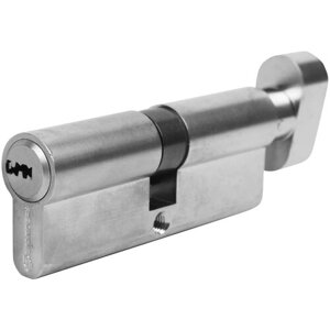 Цилиндр Standers TTBL1-4040NBNS, 40x40 мм, ключ/вертушка, цвет никель