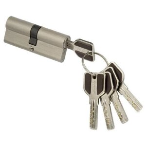 Цилиндровый механизм MSM Locks, Перфорированный ключ-ключ C70MM SN (матовый Никель)