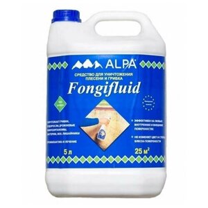 Cредство Alpa Fongifluid 5л для Уничтожения Грибка и Плесени / Альпа Фонгифлюид