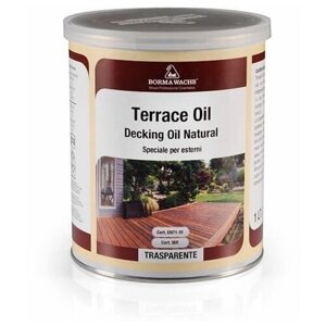 Цветное масло для террас Borma Terrace Oil - Decking Oil Natural (1 л 1472 Венге )