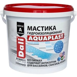 Dali мастика Aquaplast гидроизоляционная универсальная акриловая, голубой (5л)
