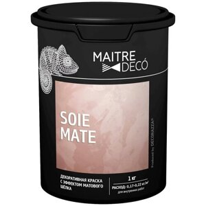 Декоративное покрытие Maitre Deco Soie Mate, белый, 1 кг