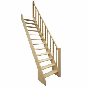Деревянная лестница прямая ЛЕС-12