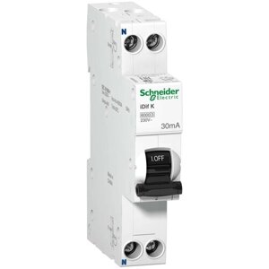 Дифференциальный автомат Systeme Electric (schneider Electric) SCHNEIDER ELECTRIC ACTI9 iDif K 6К (A9D63620)