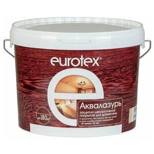 Для внутренних работ рогнеда EUROTEX аквалазурь защитно-декоративный акриловый лак для дерева, палисандр (2,5кг)