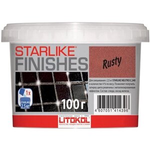 Добавка LITOKOL STARLIKE RUSTY (литокол старлайк русти) красный металлик), 100г